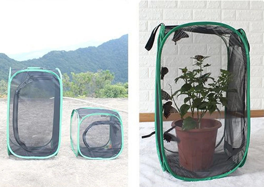 1 Pc Insect Cage Breeding Cages Insect Box Net Cloth Praying Mantis Stick Butterfly Breeding Enclosure Safety Housing 2 Sizes