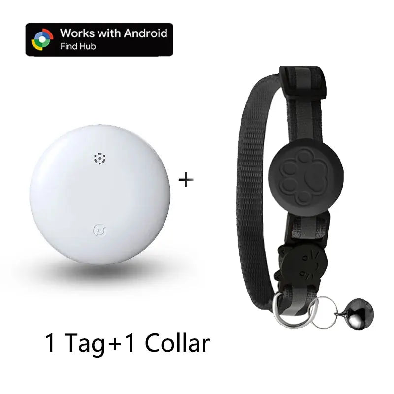 Waterproof Pet GPS Tracking Collar with Reflective Strips,Global Remote Anti-Lost Locator for Most Cats, Kittens and Small Dogs