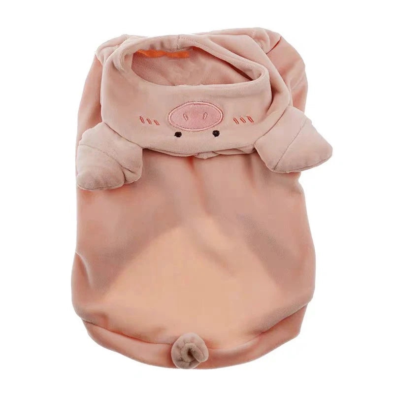 Autumn Winter New Pet Clothes Dogs Hoodies Small And Medium Sized Cat Dog Clothing Cute Pigs Transformed Outfits Puppy Costume