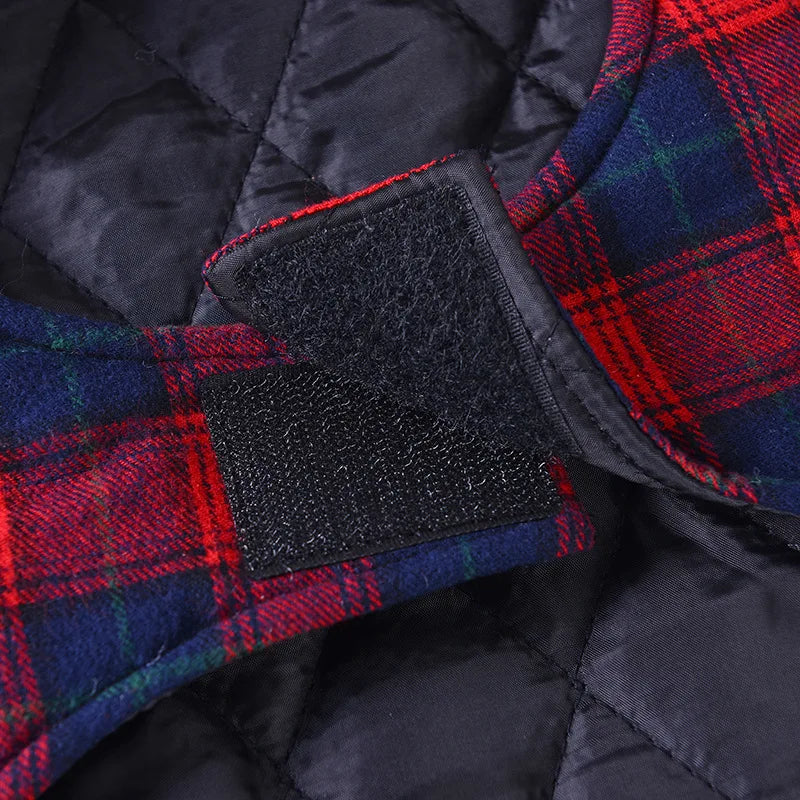 Dog Clothes Winter Red Green Vest Padded Coat Jacket For Small Medium Dogs French Bulldog Chihuahua Puppy Kitten Cloak Apparels