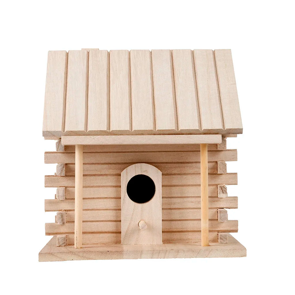 Wooden Mini Bird Cage Outdoor Hanging Birdhouse Box Garden Bird Cages Home Yard Decoration Bird Products Wooden Bird Parrot Nest