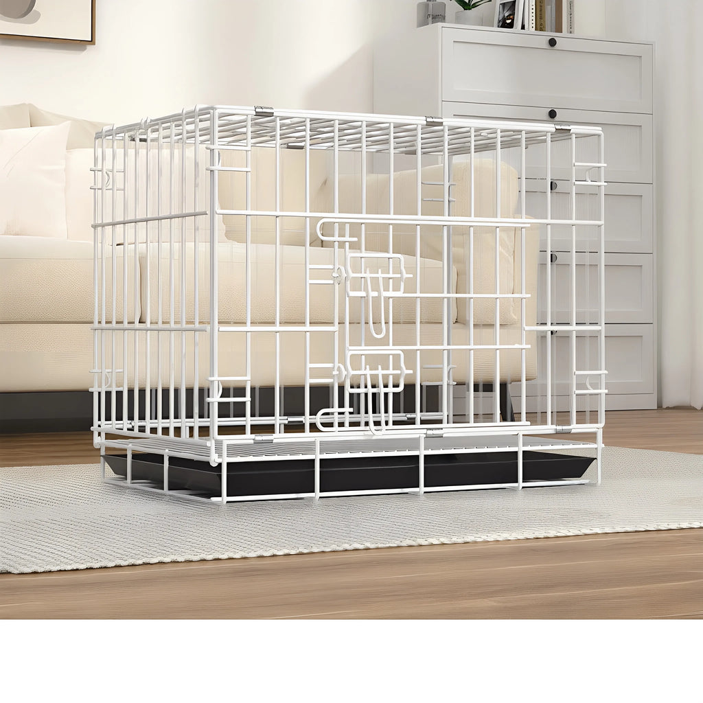 Hundekäfig, kleiner und mittelgroßer Hund, Haustierkäfig, Zaun, verdickt, großer Hund, zusammenklappbares Hundebett für den Haushalt, Autokäfig, Katzenkäfig
