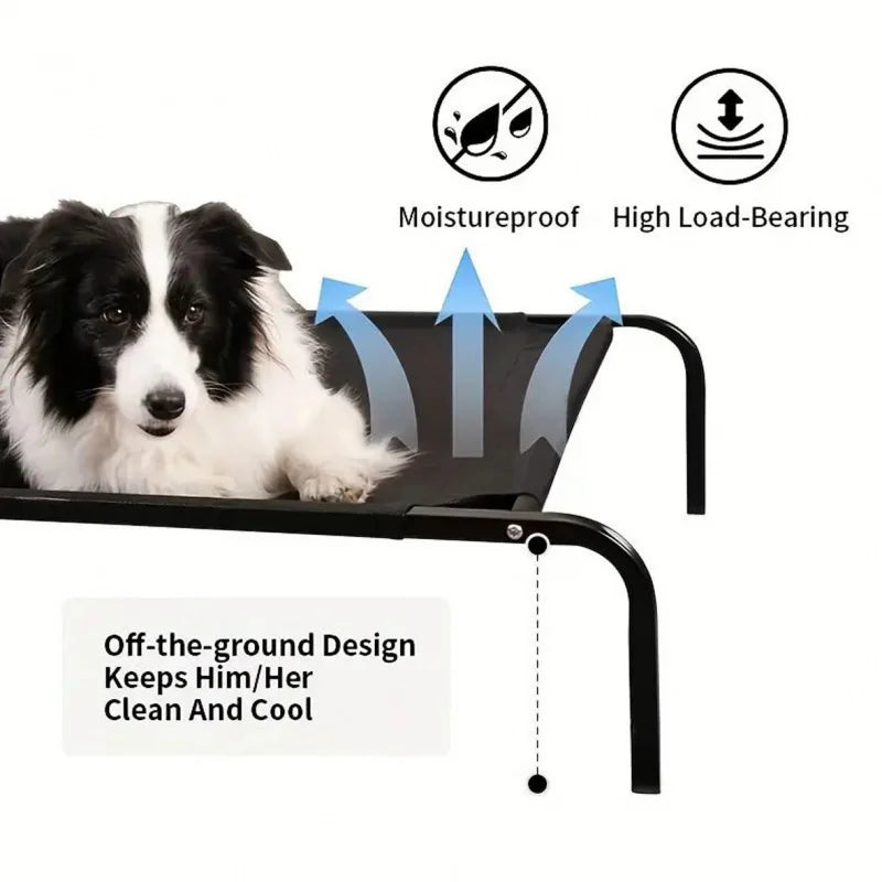 Elevated Dog Bed for All Seasons Moisture-Proof Breathable Removable Washable Golden Retriever Pet Bed Pet Supplies Pet Bed