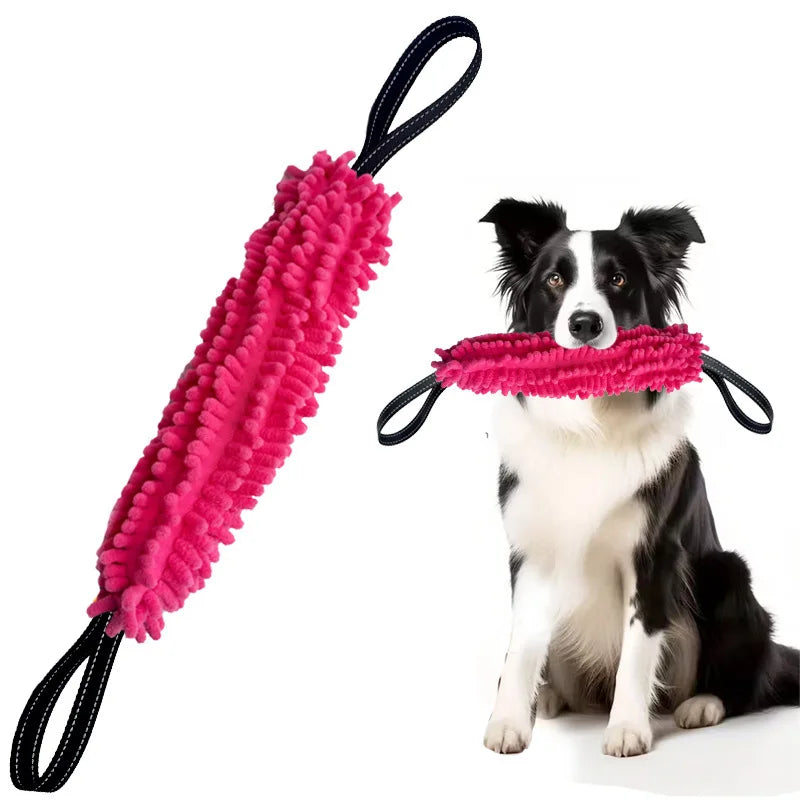 Dog Tug Toy Dog Toy Interactive Chew Toy Bite Tug Pull Toy Dog Training Toy Tug of War Toy Durable Plush Fleece Toy for Small Me