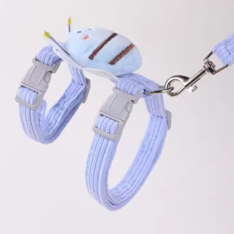 Cat Harness Cute Bee Style Pet Harnesses And Set Adjustable Harness for Cats Small Dogs Cat Accessories