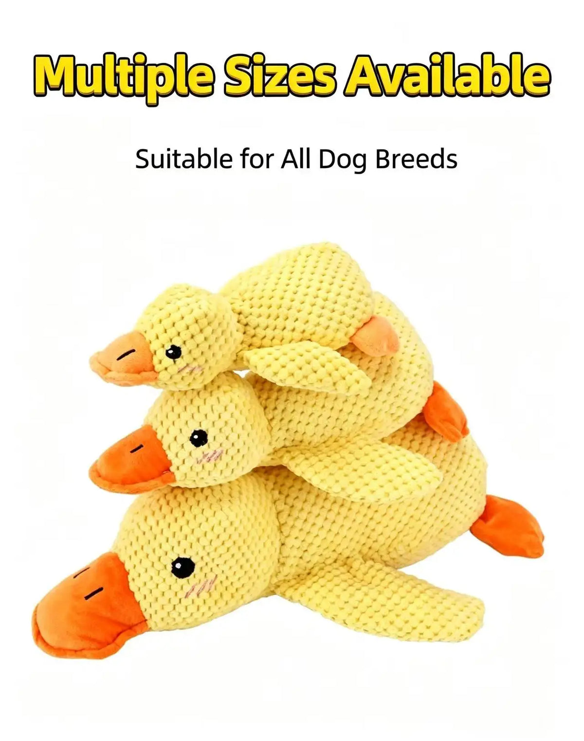 Brinquedo Pato com Som para Cão 🦆 Resistênte e Divertido