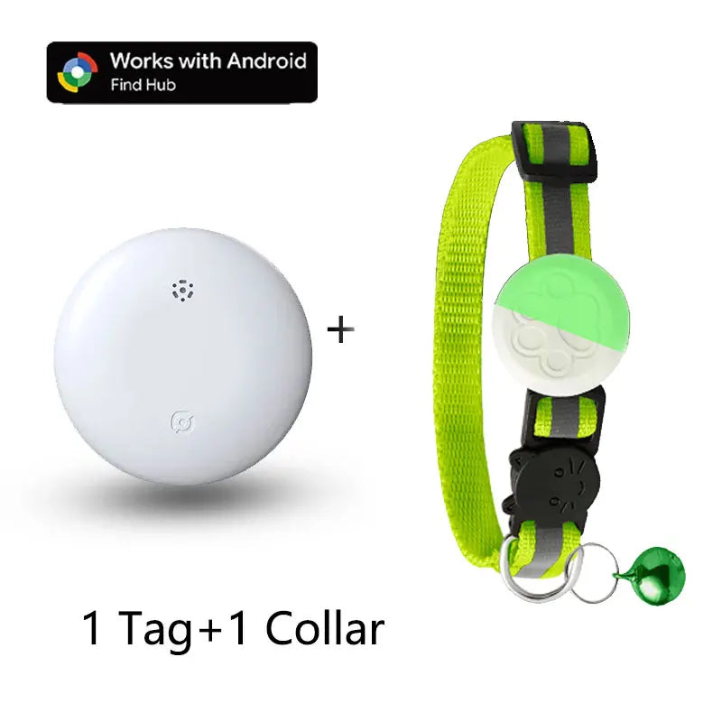 Waterproof Pet GPS Tracking Collar with Reflective Strips,Global Remote Anti-Lost Locator for Most Cats, Kittens and Small Dogs
