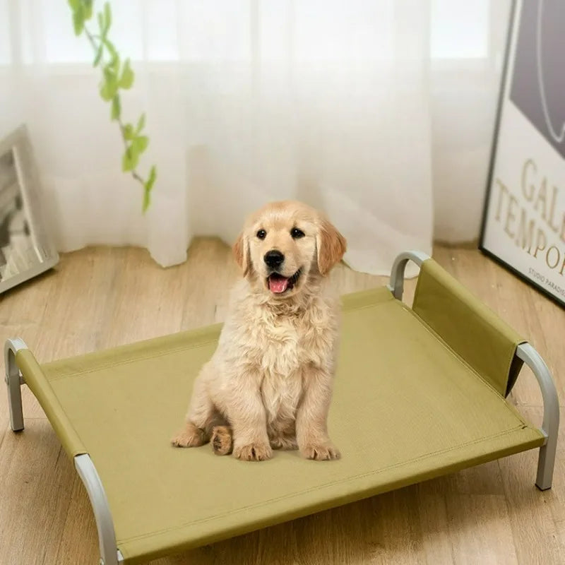 Hundebetten für große Hunde Feuchtigkeitsbeständiges Sommer-Haustierbett Abnehmbare und waschbare Hundematratze Hundezubehör Metallhundehütte