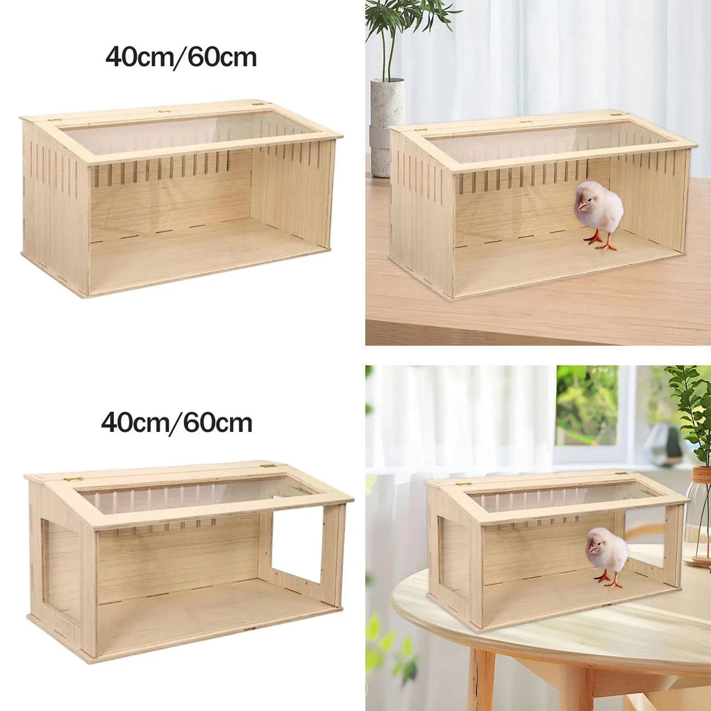 Meerschweinchenkäfig aus Holz Nistkasten für Hühner Mäuse und Ratten Habitat Futterbox für Reptilien Igel Maus Meerschweinchen Chinchillas