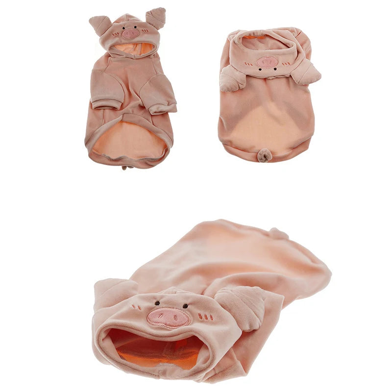 Autumn Winter New Pet Clothes Dogs Hoodies Small And Medium Sized Cat Dog Clothing Cute Pigs Transformed Outfits Puppy Costume