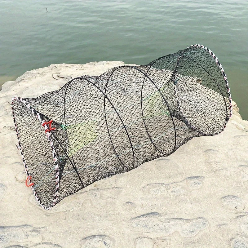 Foldable Casting Net Fish Cage 1-Piece Nylon Mesh Fine Cage Suitable for Crab, Shrimp and Crayfish Fishing Equipment, Suitable F