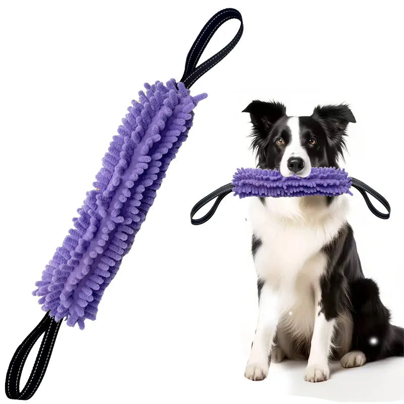 Dog Tug Toy Dog Toy Interactive Chew Toy Bite Tug Pull Toy Dog Training Toy Tug of War Toy Durable Plush Fleece Toy for Small Me