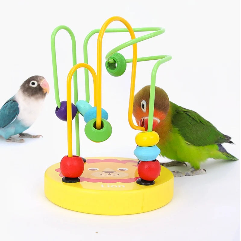 Bird Training Toy Supplies Lovebird Foraging Training Rings Educational Puzzle Playing Toy Canary Toy Accessories