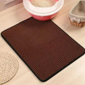 Katzentoilettenmatte mit Geschenk Doppelschicht Wasserdicht Katzentoilettenunterlage Rutschfeste Katzenstreumatte Waschbare Bettmatte Sauberkeitsunterlage Produkte