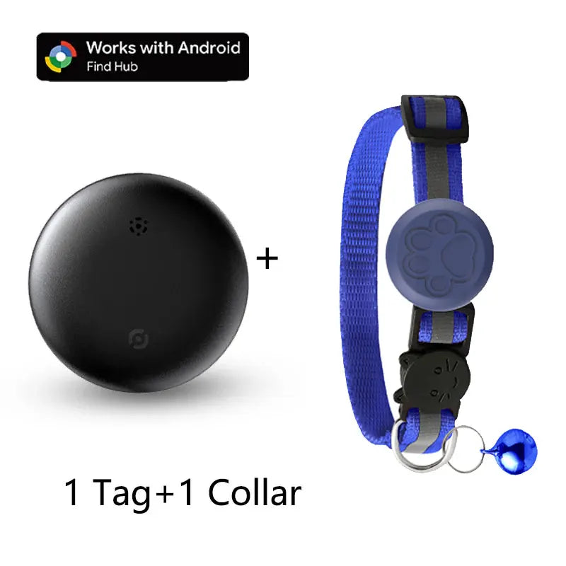 Waterproof Pet GPS Tracking Collar with Reflective Strips,Global Remote Anti-Lost Locator for Most Cats, Kittens and Small Dogs