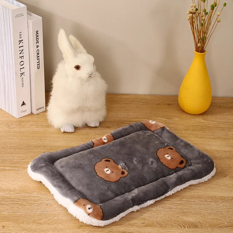 Kaninchen Chinchilla Bettmatte Haus Nest Hamster Zubehör Kleintier Meerschweinchen Hamsterbett Haus Winter Warm Eichhörnchen Igel