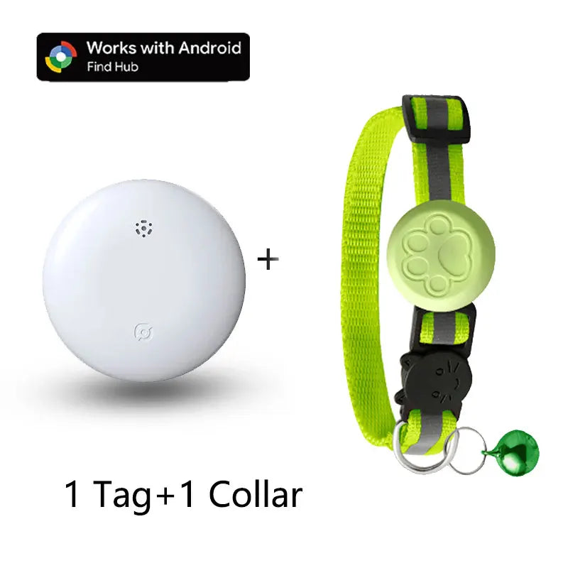 Waterproof Pet GPS Tracking Collar with Reflective Strips,Global Remote Anti-Lost Locator for Most Cats, Kittens and Small Dogs