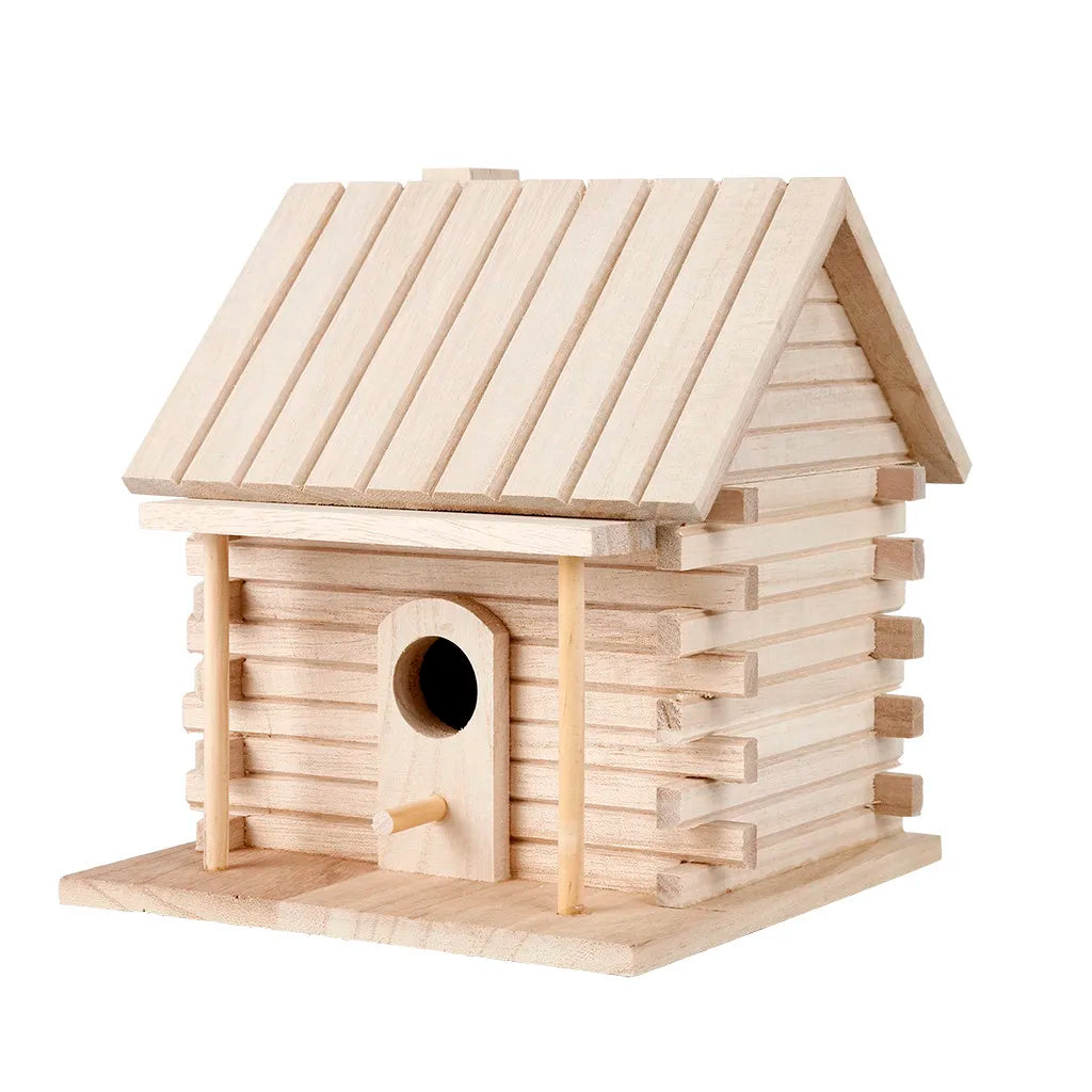 Wooden Mini Bird Cage Outdoor Hanging Birdhouse Box Garden Bird Cages Home Yard Decoration Bird Products Wooden Bird Parrot Nest