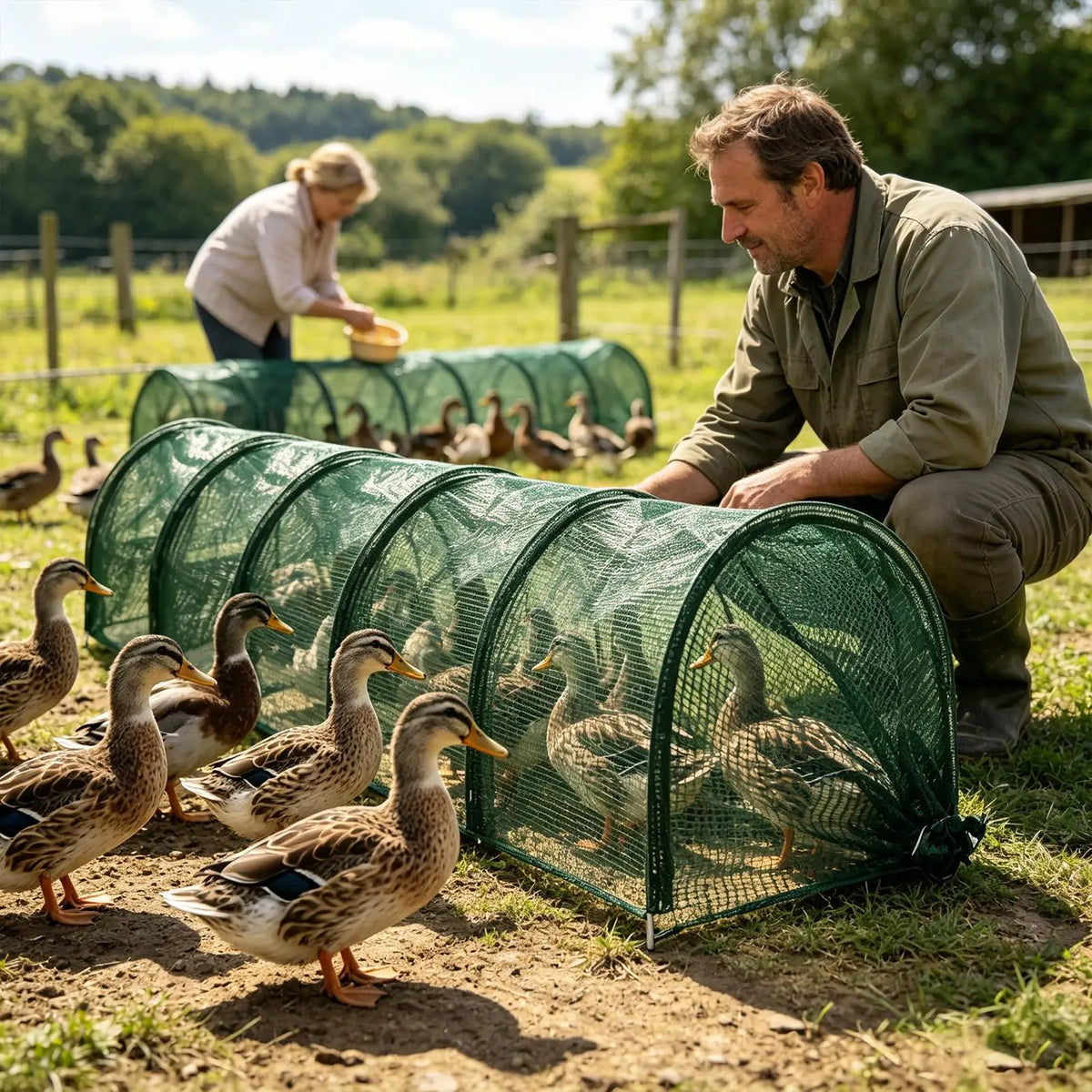 chicken tunnel Foldable metal chicken cage Quick Installation Poultry for Ducks Geese Rabbits Small Pets Chicks