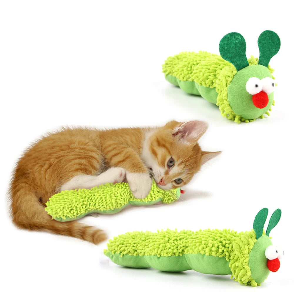 Katzen-Kauspielzeug Raupe Katzenminze Backenzahn-Spielzeug Silvervine Katzen-Teaser Interaktives Spielzeug Maulreinigung Kätzchen-Spielzeug Haustierbedarf Zubehör