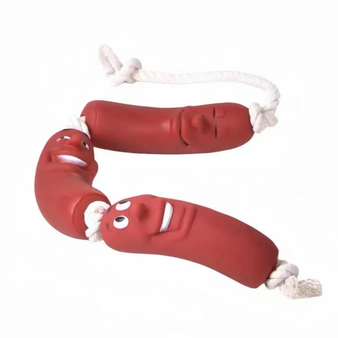 Dog Sausage Toy - Funny Knot Tug-of-War Toy, Durable Chew Toy for Physical Exhaustion, Self-Entertainment Boredom Buster Pet Toy