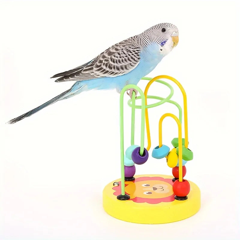 Bird Training Toy Supplies Lovebird Foraging Training Rings Educational Puzzle Playing Toy Canary Toy Accessories