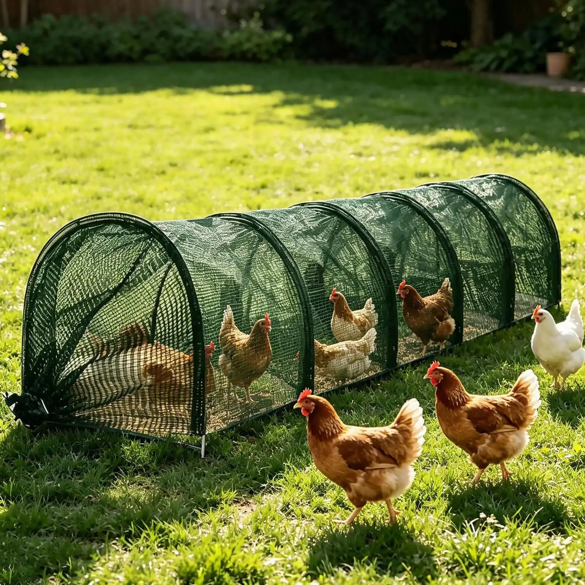 chicken tunnel Foldable metal chicken cage Quick Installation Poultry for Ducks Geese Rabbits Small Pets Chicks