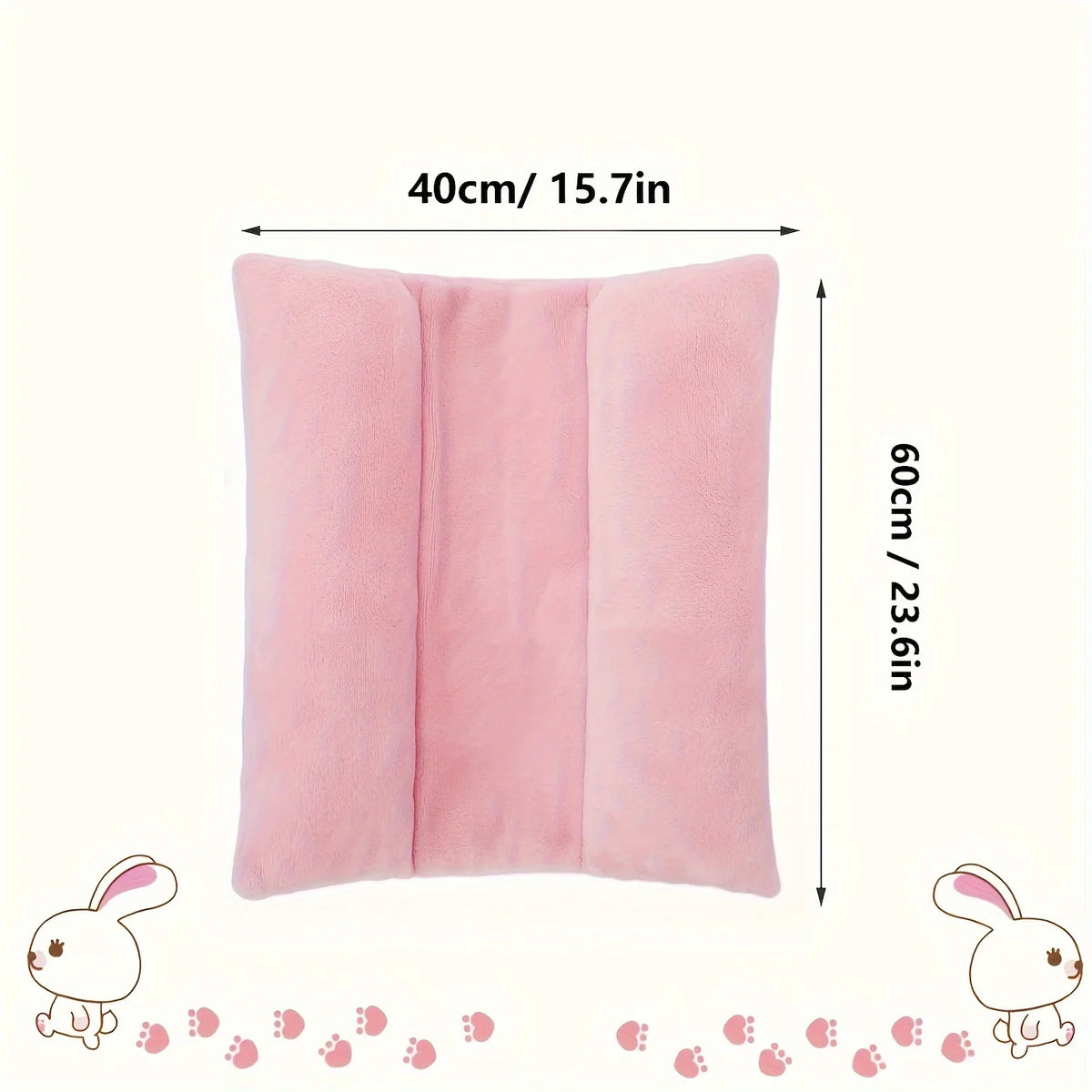 1 Piece of Rabbit Bed with Thick Plush Cushion, Suitable for Small and Medium-Sized Rabbits