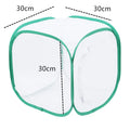 Collapsible Insect Cage Mesh Insect Habitat Cage Butterfly Mantis Stick Breeding Zipper Cages Outdoor Green Net Cloth