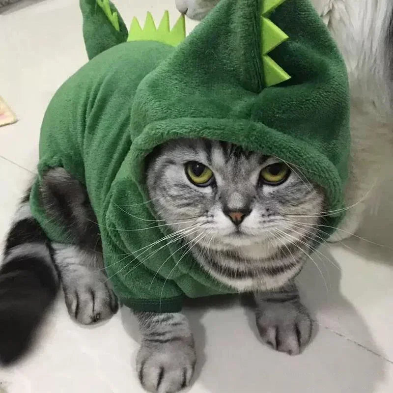Cartoon Tier Hund Katze Kostüm Kleine Hunde Katze Winter Warmer Haustier Overall Pyjama für Yorkies Pudel Overalls Welpen Mascotas Kleidung