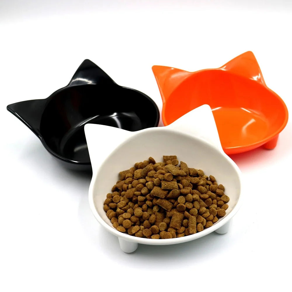 Colorful Cat Food & Water Dishes, Safe Pet Feeding Bowls, Practical Pet Supplies for Cats