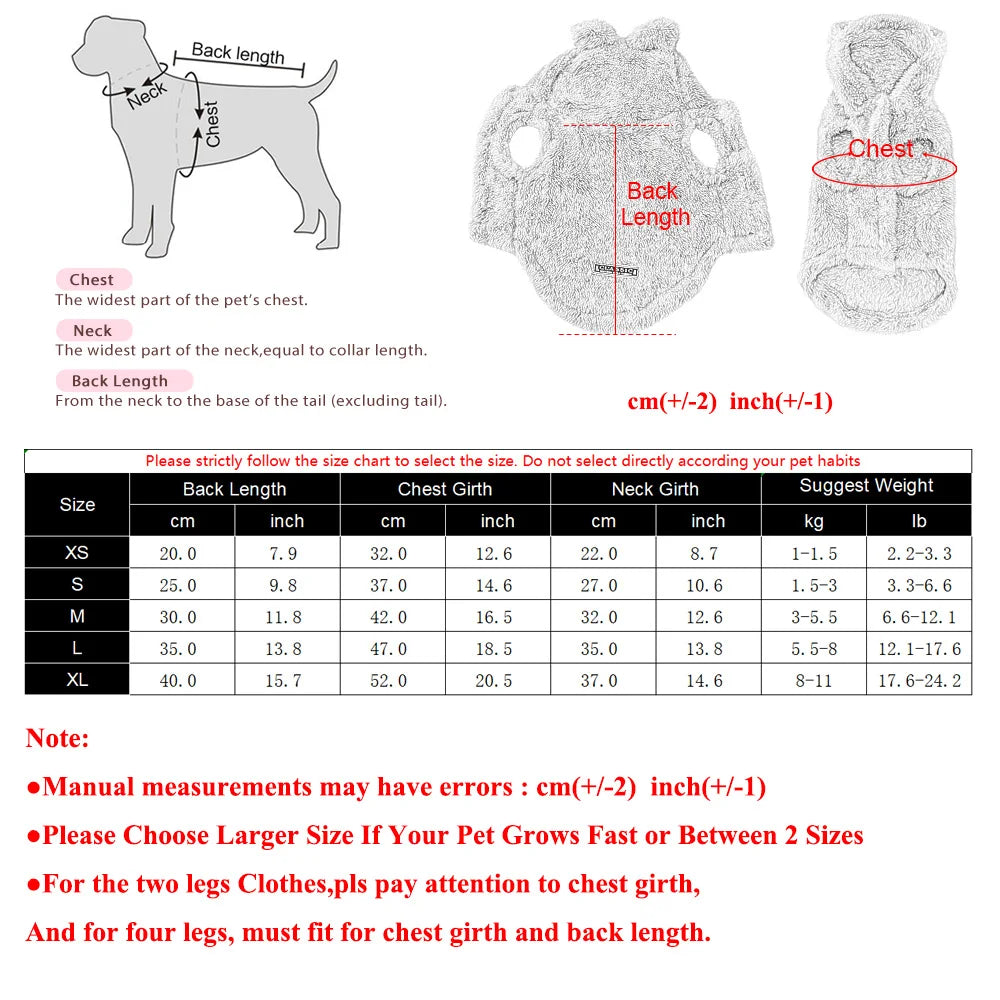 Autumn Winter Dog Clothes For Small Medium Dogs Warm Plush Rabbit Ears Pet Coat Cute Soft Puppy Sphynx Cat Chihuahua Costume