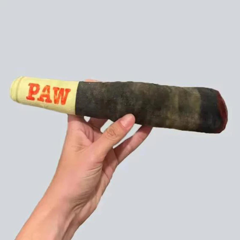 Dog Toy Funny Interactive Dog Toys Cigar Design Sound Making Toy Plush Squeaky Pet Grinding Teeth Creative Chew for Small Medium