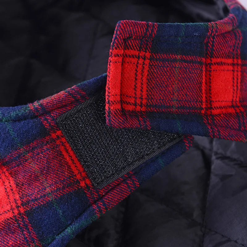 Dog Clothes Winter Red Green Vest Padded Coat Jacket For Small Medium Dogs French Bulldog Chihuahua Puppy Kitten Cloak Apparels