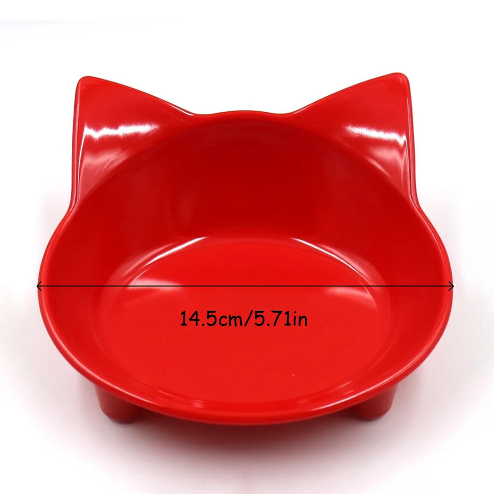 Colorful Cat Food & Water Dishes, Safe Pet Feeding Bowls, Practical Pet Supplies for Cats
