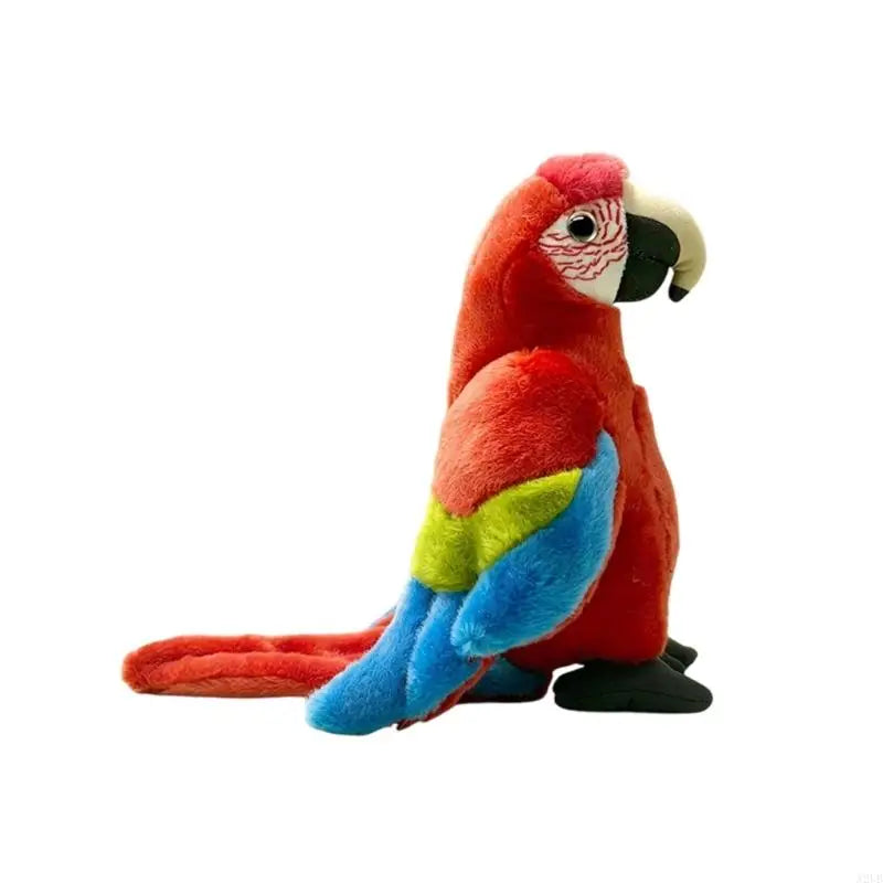 Plush Bird Toy Soft Companion Toy Parrots Shaped Toy For Kids Whimsical Bird And Home Decors Birthday Gift A2UB