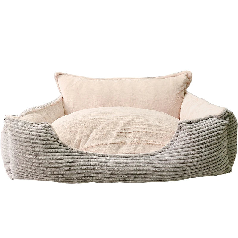 pet bed Wholesale Stylish Durable Eco-Friendly Dog Bed Thick Corduroy Removable Cover Orthopedic Flat Pad Customized  Picture S
