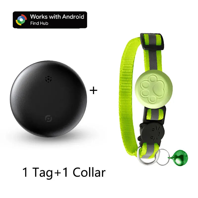 Waterproof Pet GPS Tracking Collar with Reflective Strips,Global Remote Anti-Lost Locator for Most Cats, Kittens and Small Dogs