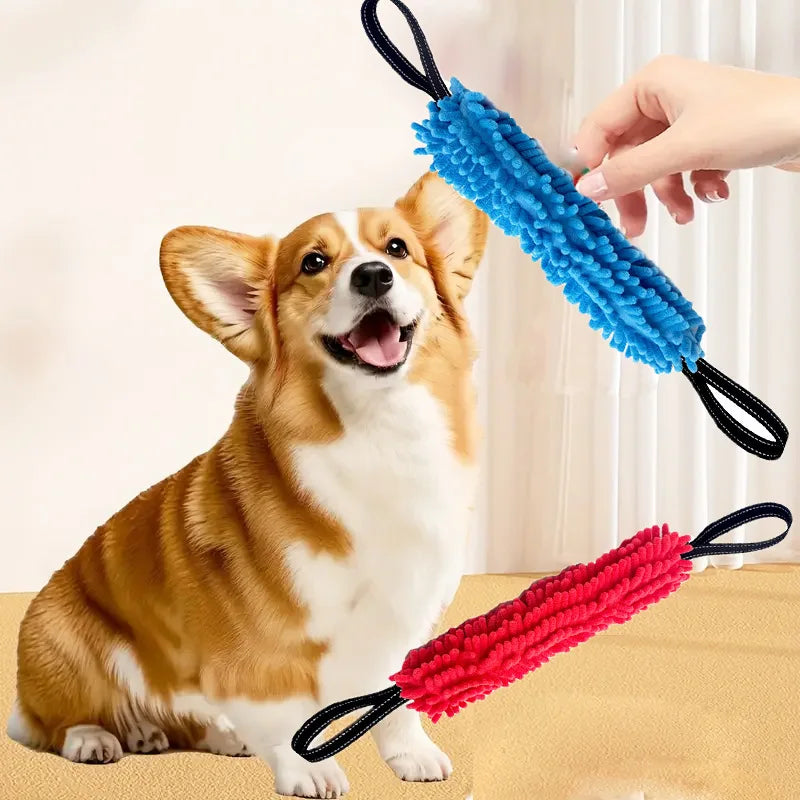 Dog Tug Toy Dog Toy Interactive Chew Toy Bite Tug Pull Toy Dog Training Toy Tug of War Toy Durable Plush Fleece Toy for Small Me