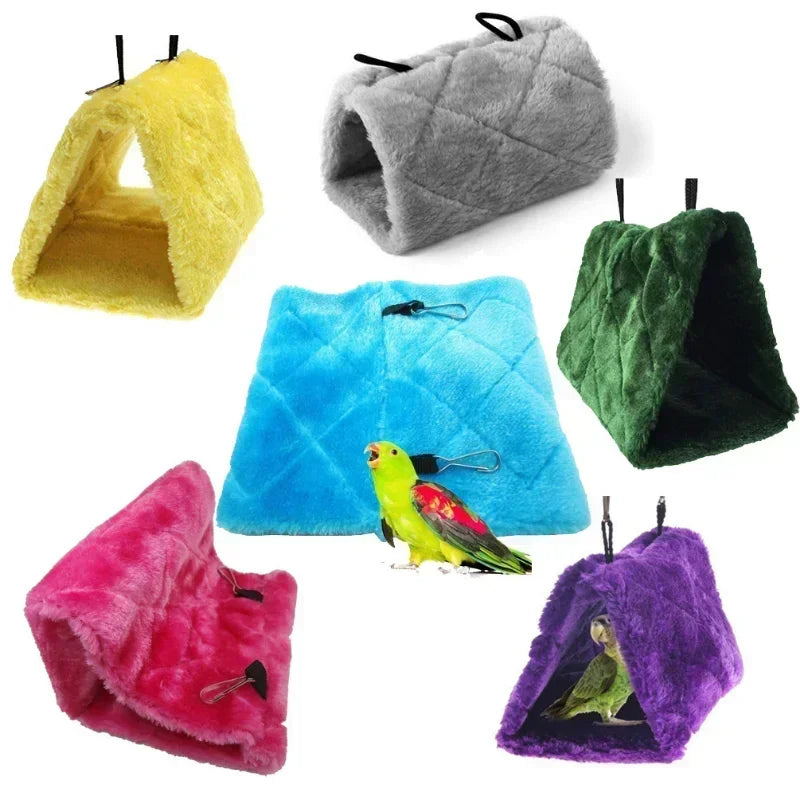 Vogelkäfig für Papageien, Hängematte, warm, Zelt, Modebett, Hängehöhle zum Schlafen und Brüten, Käfigdekoration
