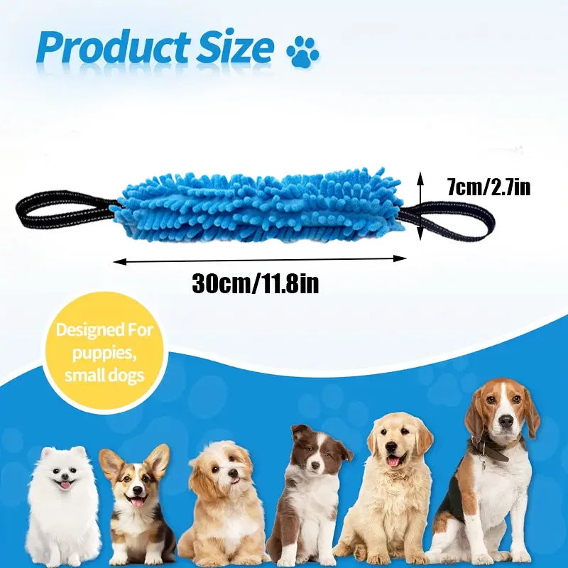 Dog Tug Toy Dog Toy Interactive Chew Toy Bite Tug Pull Toy Dog Training Toy Tug of War Toy Durable Plush Fleece Toy for Small Me