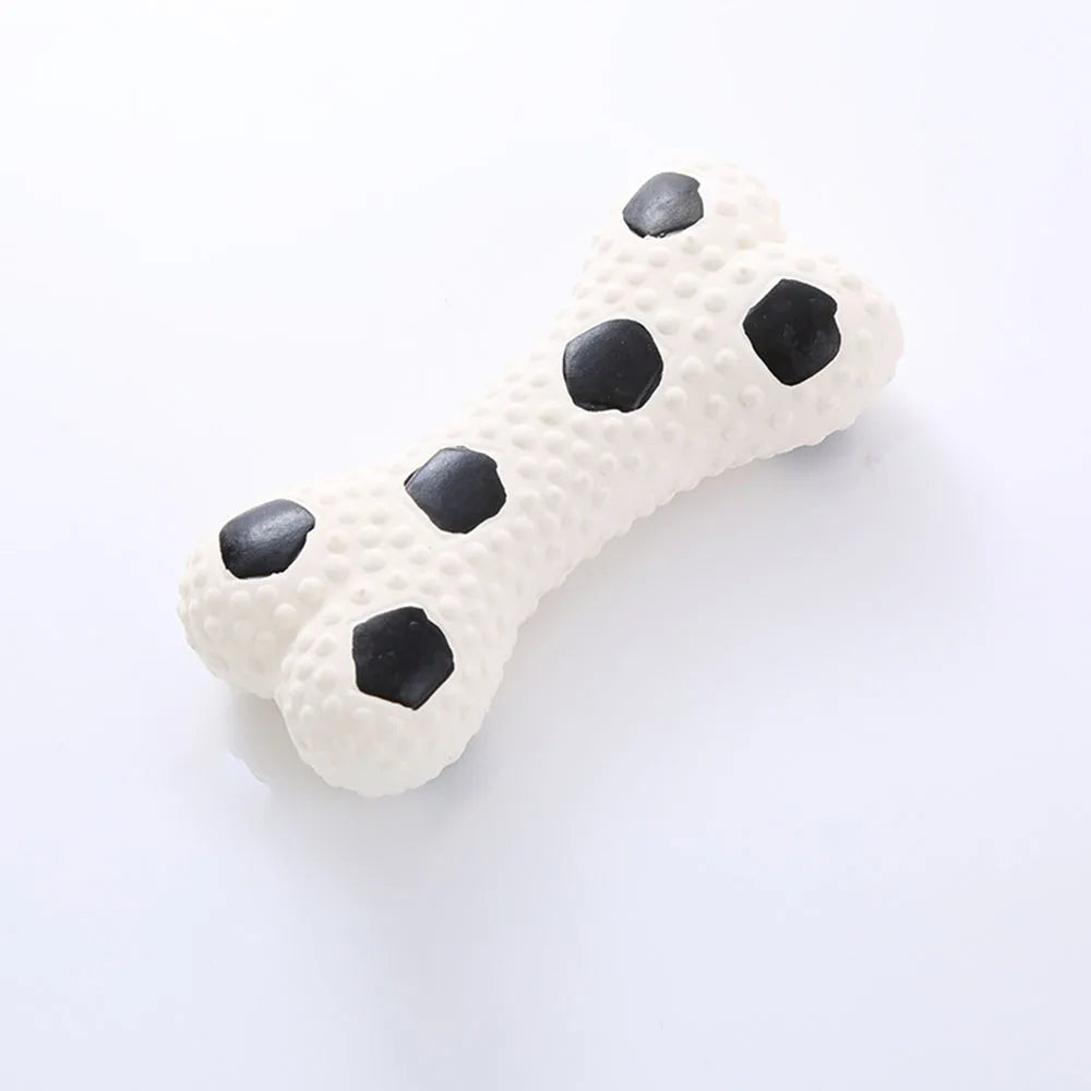 Dog Toy Set: Squeaky Bone & Basketball, Self-Entertainment Interactive Toys for Dogs to Relieve Boredom