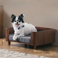 Katzenhundebett Holzzwinger Indoor-Haustiermöbel Boden Modernes schlichtes Deckenbett Bequemes, langlebiges Möbelzubehör