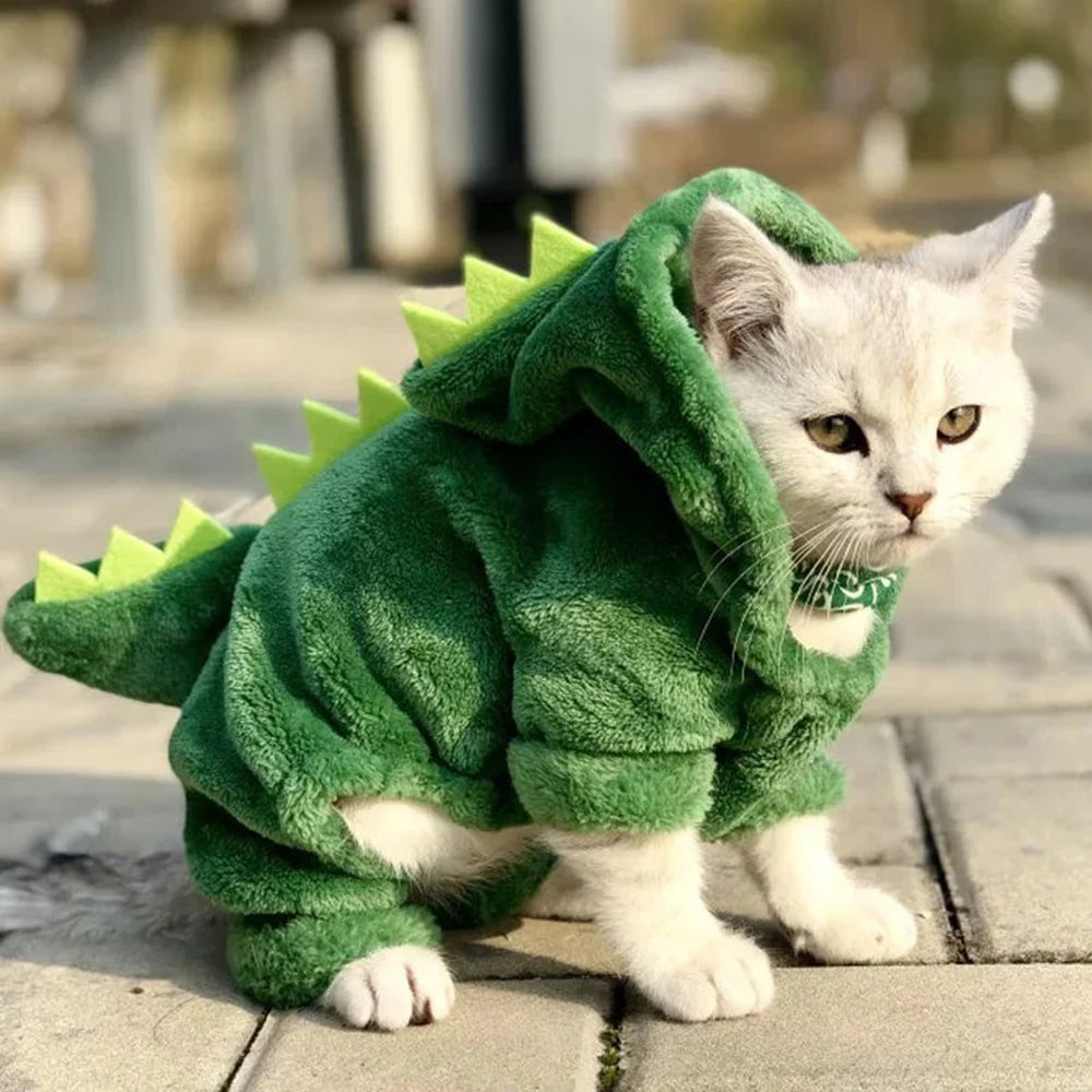 Small And Medium-Sized Dog Cat Pet Supplies, Clothing,  Decor Autumn And Winter Four Legged Cotton Clothes, Role-Playing Clothes
