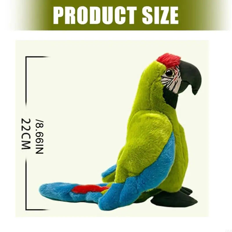 Plush Bird Toy Soft Companion Toy Parrots Shaped Toy For Kids Whimsical Bird And Home Decors Birthday Gift A2UB