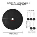 Bird Food Catcher for Ground 2 Pieces Water Permeable Food Stays Bird Feeding Mat for Family Friends Enthusiast Outdoor Garden