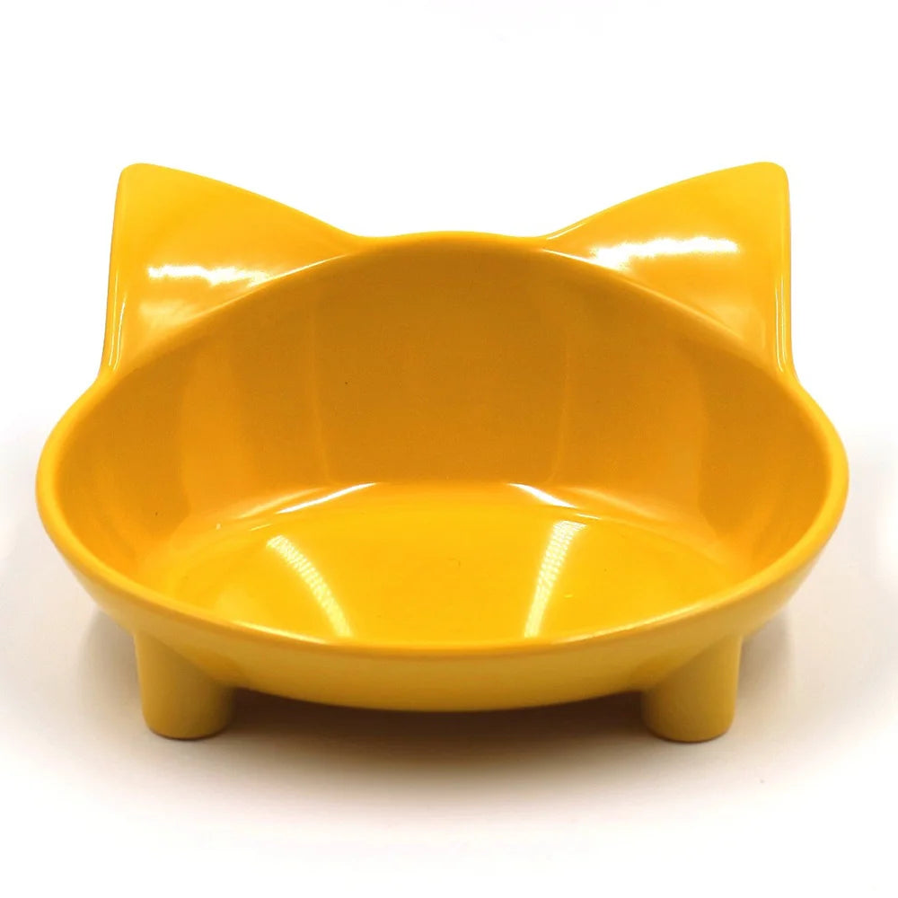 Colorful Cat Food & Water Dishes, Safe Pet Feeding Bowls, Practical Pet Supplies for Cats