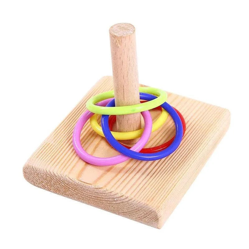 Bird Training Ring Toy Parrot Educational Toys Training Interactive Bird Supplies Bird Toys Random Color parrot toys