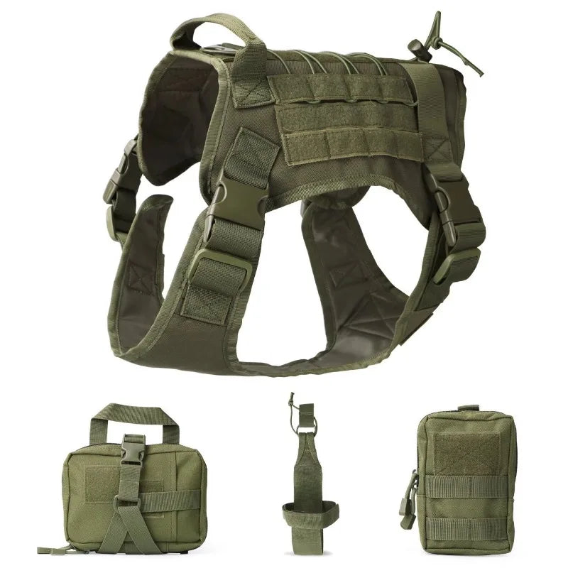 Dog Tactics Trainer Training Vest Backpack Harness Perro Para Accessories Big Dog Harnesses