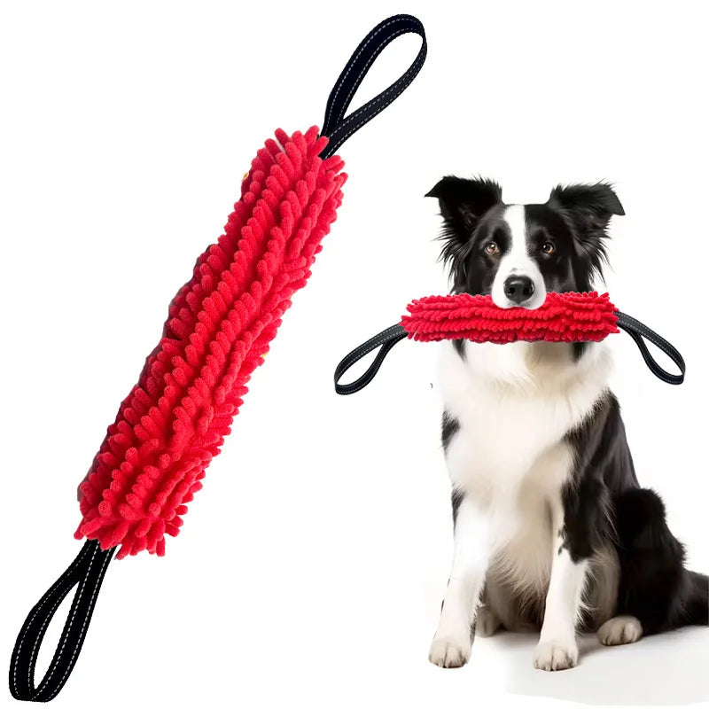 Dog Tug Toy Dog Toy Interactive Chew Toy Bite Tug Pull Toy Dog Training Toy Tug of War Toy Durable Plush Fleece Toy for Small Me